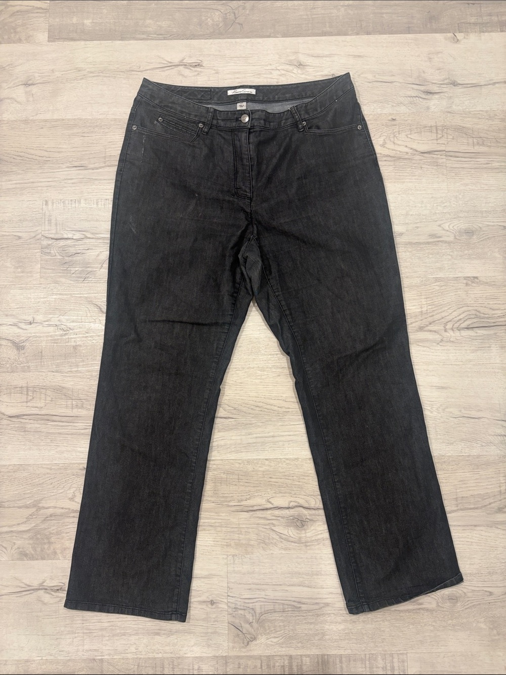 Kenneth Cole New York Black Straight-Leg Jeans
